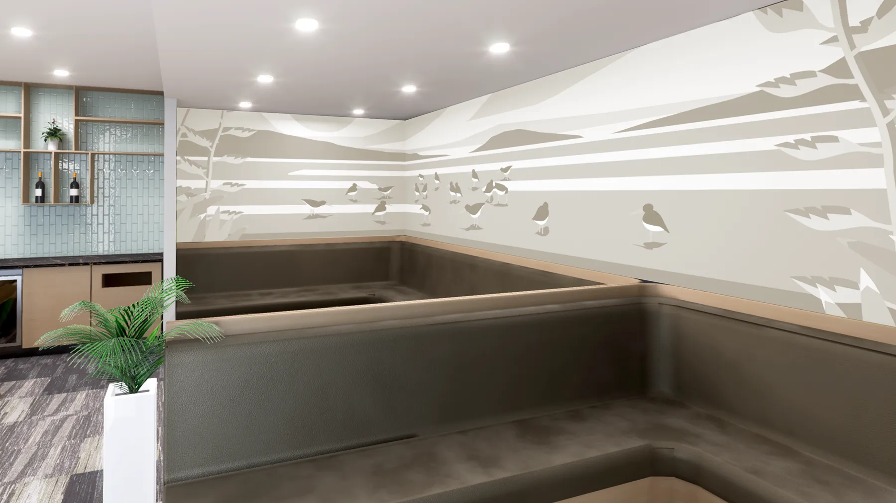 Strata Lounge — panel detail